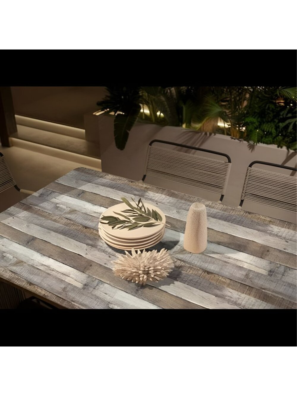 Distressed Wood Wallpaper Peel and Stick Wallpaper 17.71” x 118”